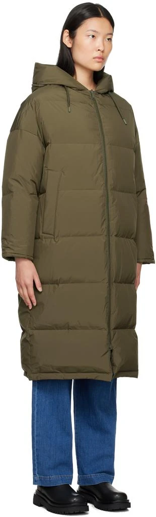 商品Yves Salomon|Khaki Hooded Reversible Down Coat,价格¥3778,第2张图片详细描述