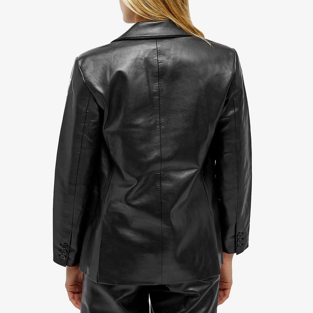 商品ANINE BING|Anine Bing Classic Blazer Jacket In Recyled Leather,价格¥1801,第3张图片详细描述