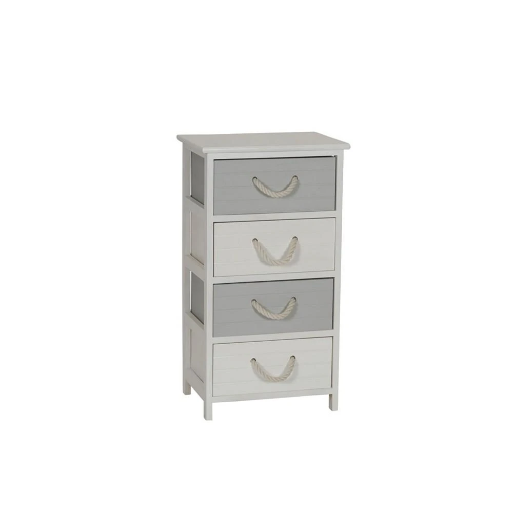 商品Household Essentials|Household Essential Seaside 4-Drawer Storage Side Table,价格¥2873,第1张图片