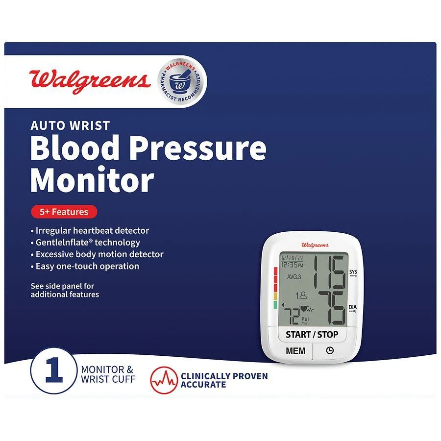 商品Walgreens|Auto Wrist Blood Pressure Monitor,价格¥418,第1张图片