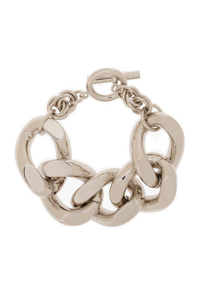 商品JW Anderson|JW Anderson Logo Engraved Oversized Chain-Link Bracelet,价格¥2171,第1张图片