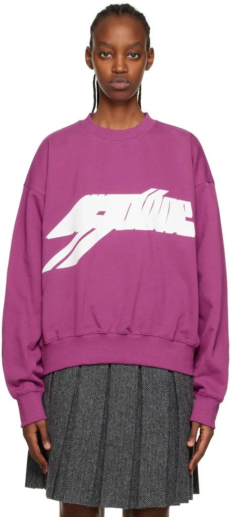 商品We11done|Purple Cross Symbol Sweatshirt,价格¥1457,第1张图片