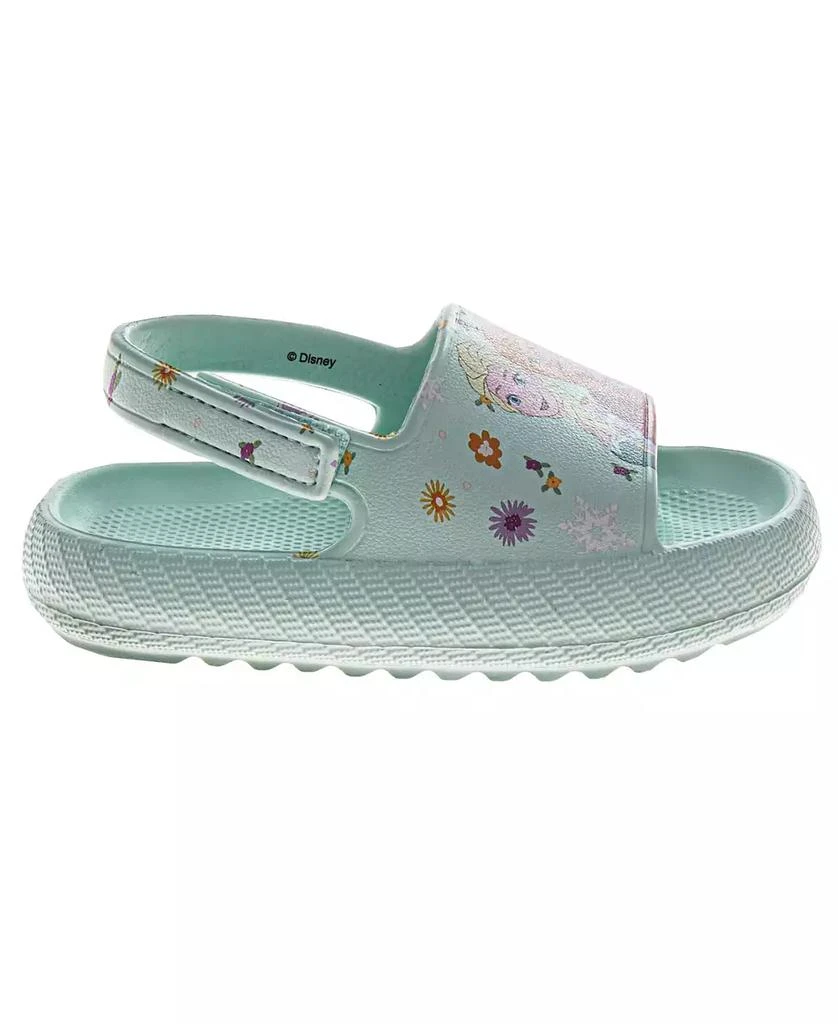 商品Disney|Toddler Girls Frozen Anna and Elsa Hook and Loop Backstrap Slides,价格¥221,第2张图片详细描述