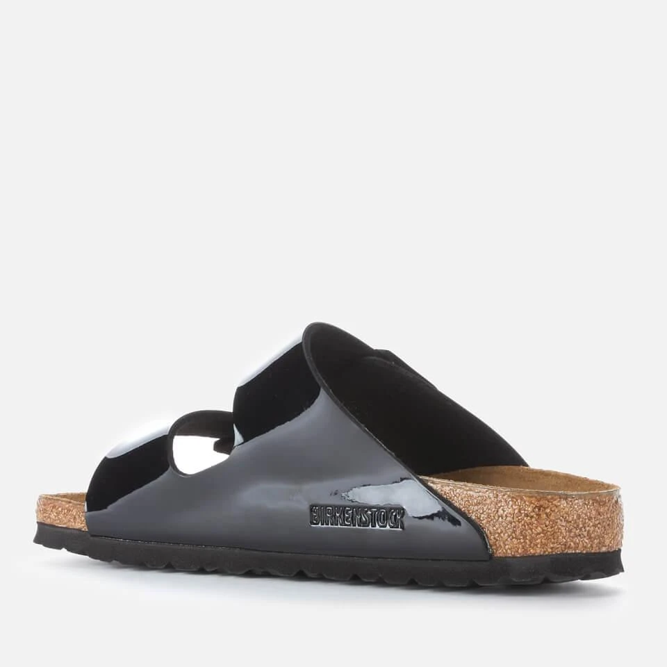 商品Birkenstock|BIRKENSTOCK WOMEN'S ARIZONA SLIM FIT LEATHER DOUBLE STRAP SANDALS - BLACK PATENT,价格¥365,第2张图片详细描述