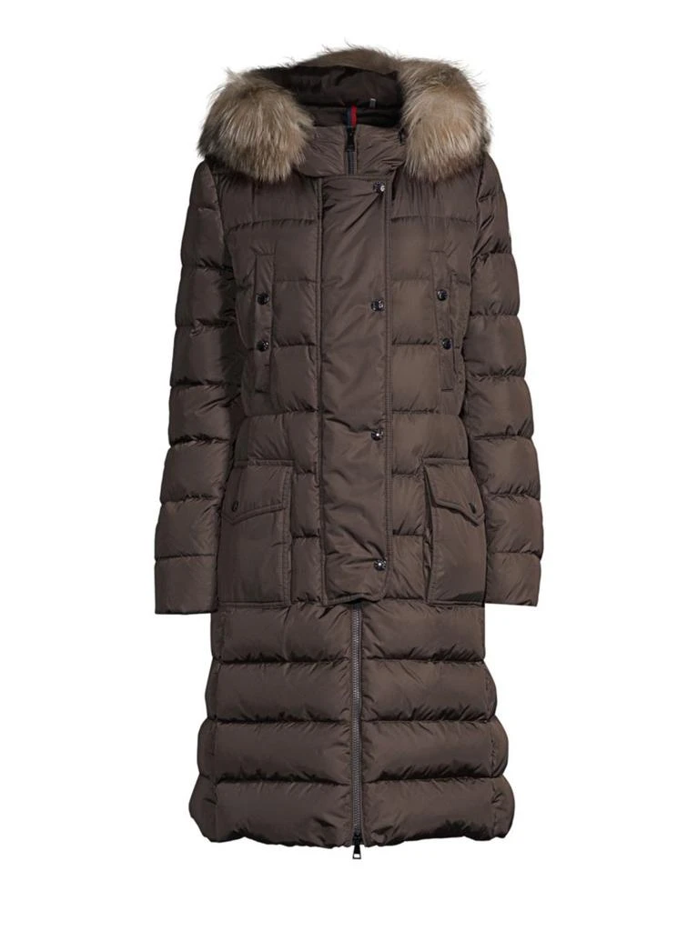 商品Moncler|Khloe Fur-Trim Hood Matte Coat,价格¥15263,第1张图片