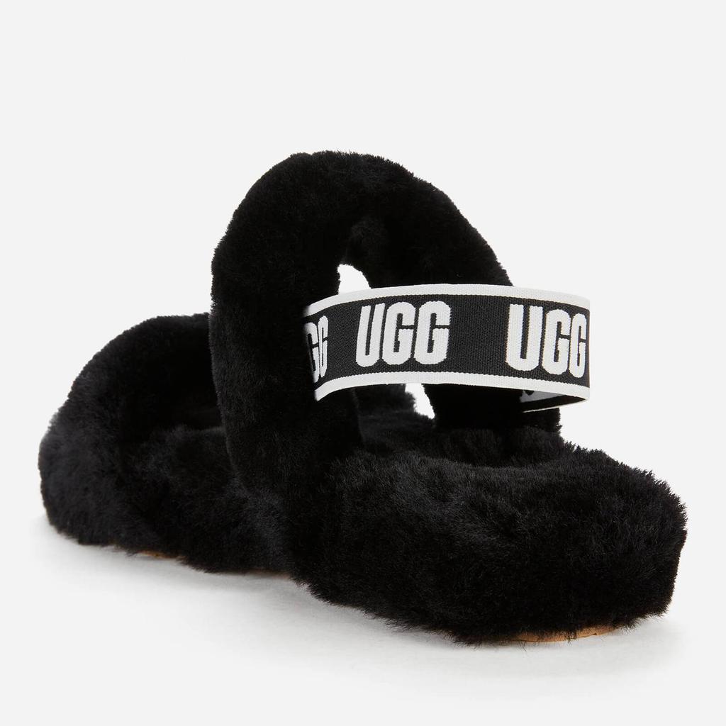 商品UGG|UGG Kids' Oh Yeah Slippers - Black,价格¥482,第4张图片详细描述