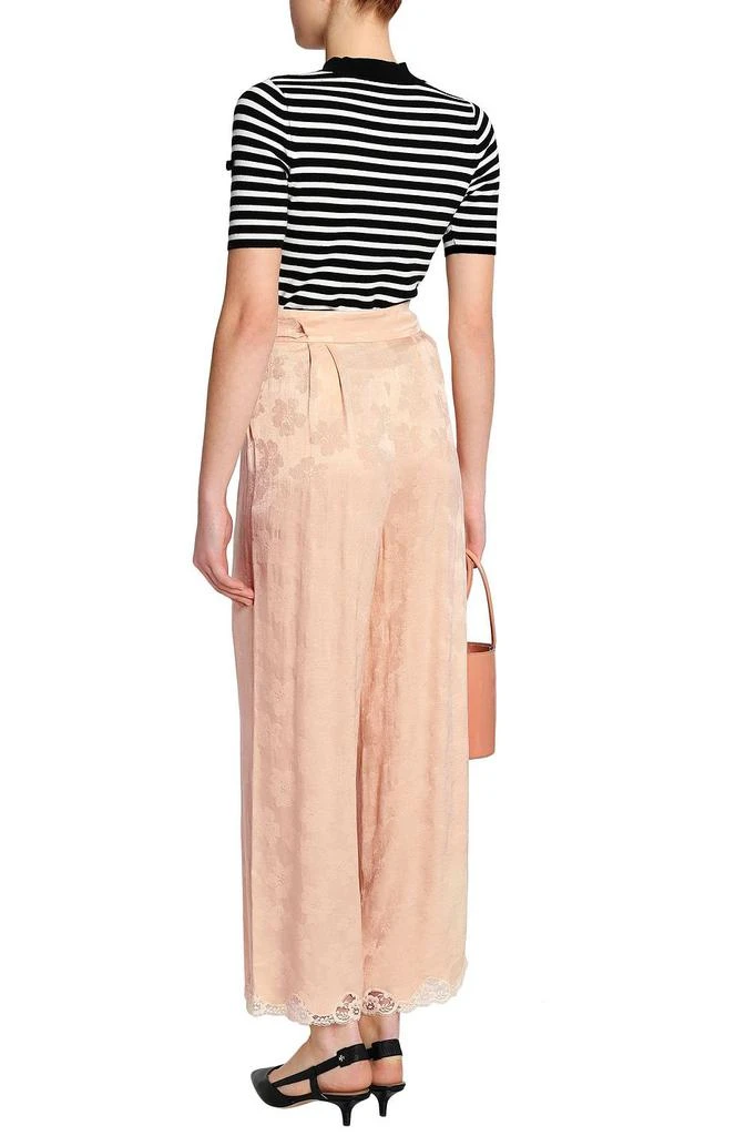 商品Maje|Pleated satin-jacquard 阔腿裤,价格¥508,第3张图片详细描述