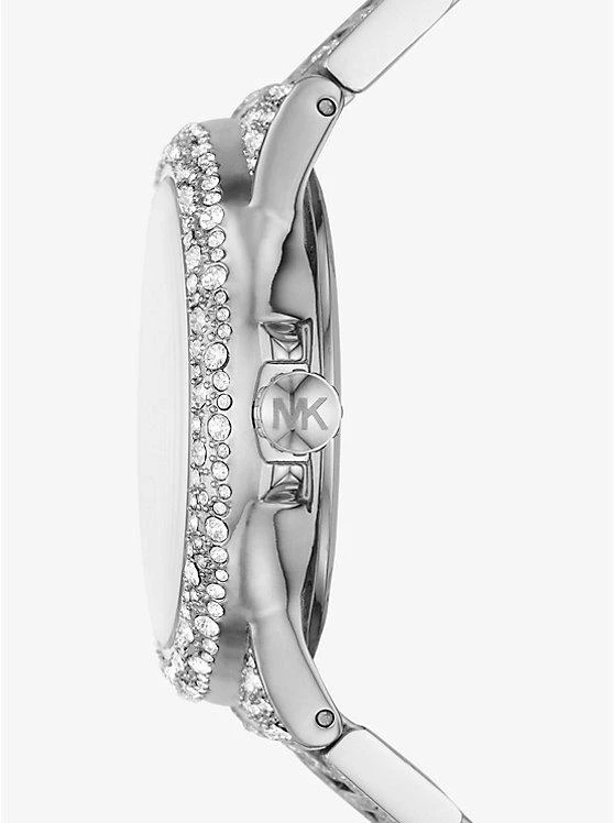 商品Michael Kors|Oversized Camille Pavé Silver-Tone Watch,价格¥2788,第2张图片详细描述