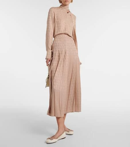 商品Valentino|Rockstud皮革芭蕾舞平底鞋,价格¥5841,第2张图片详细描述