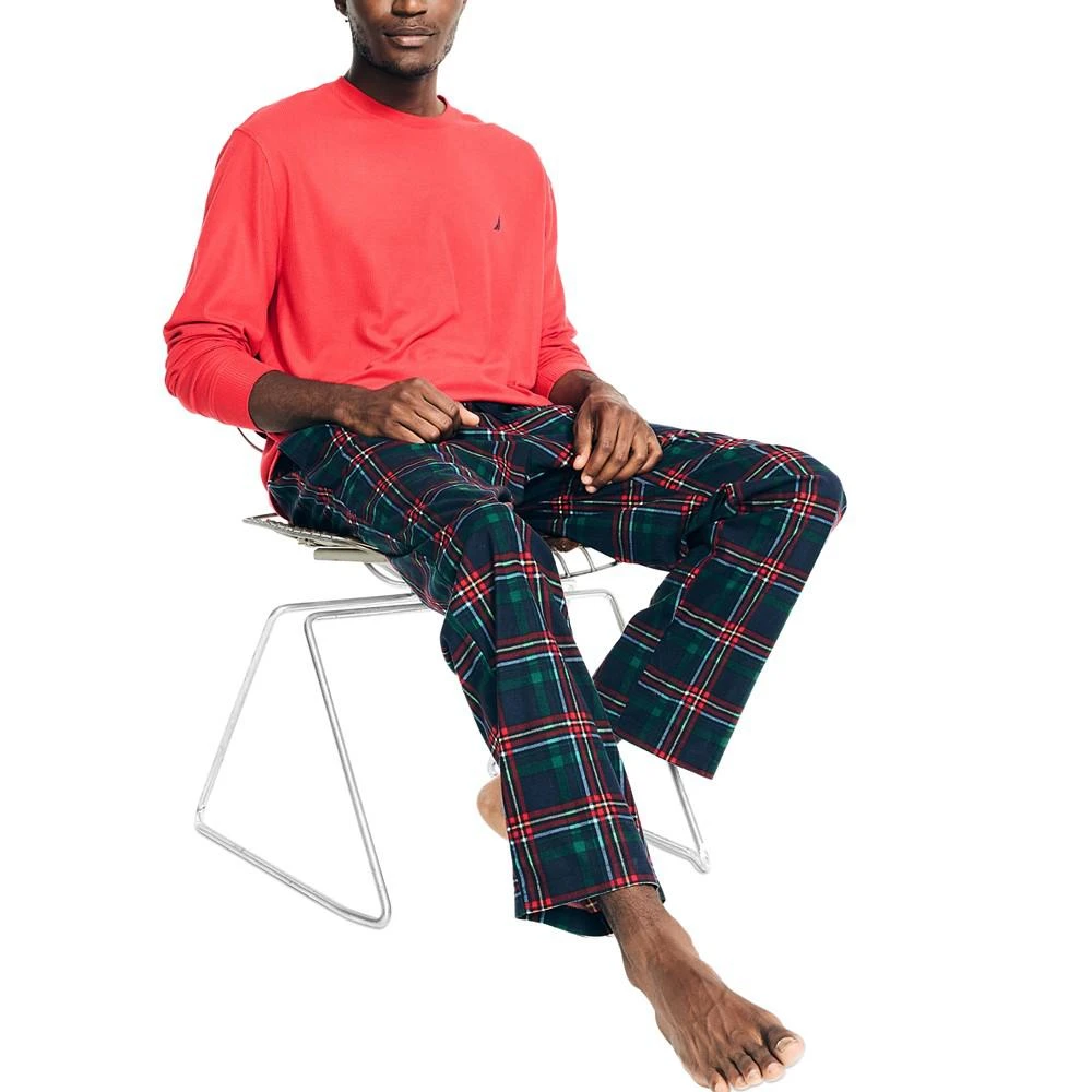 商品Nautica|Men's Classic-Fit Plaid Cozy Fleece Pajama Pants,价格¥188,第4张图片详细描述