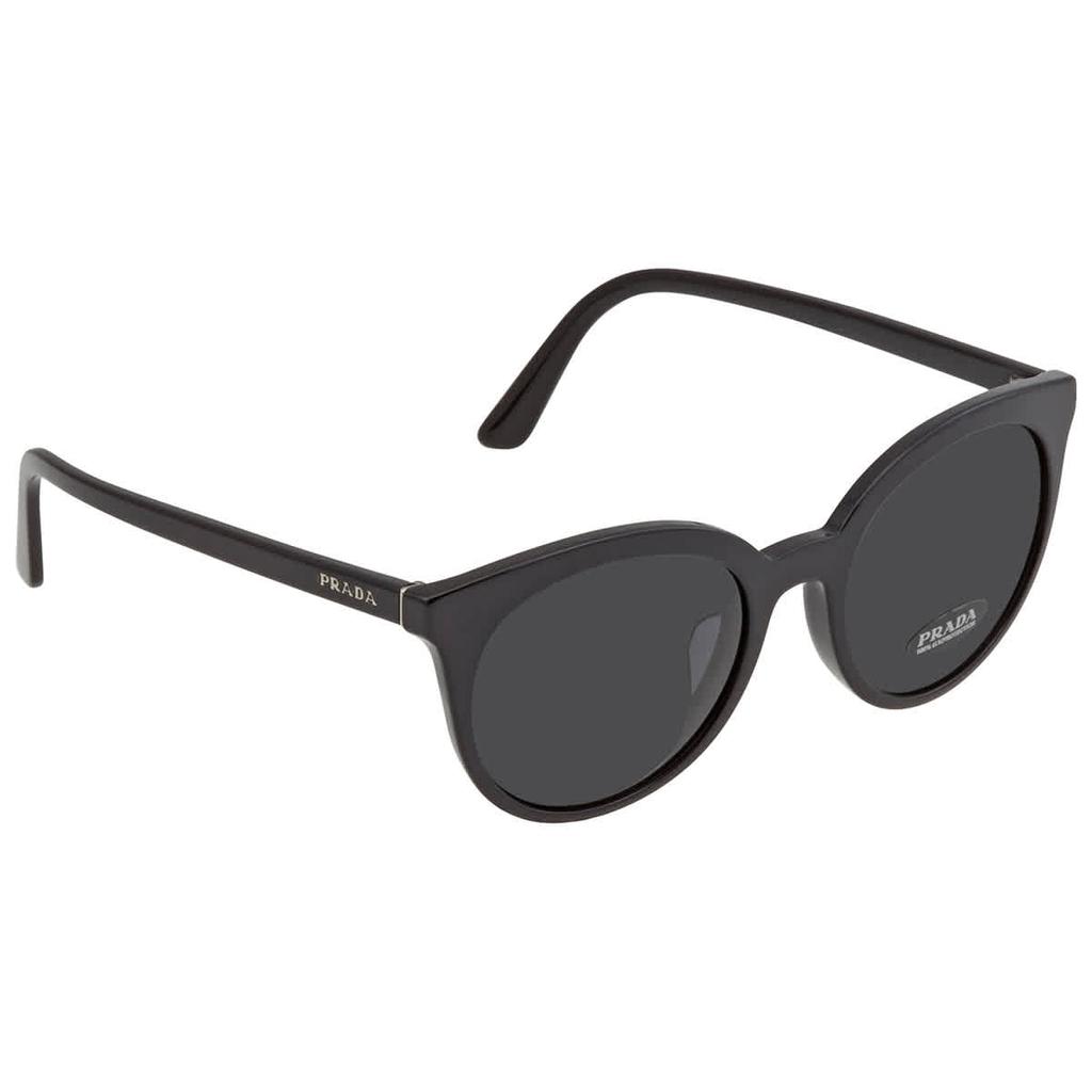 Grey Gradient Round Ladies Sunglasses PR 02XSF 1AB5S0 53商品第1张图片规格展示