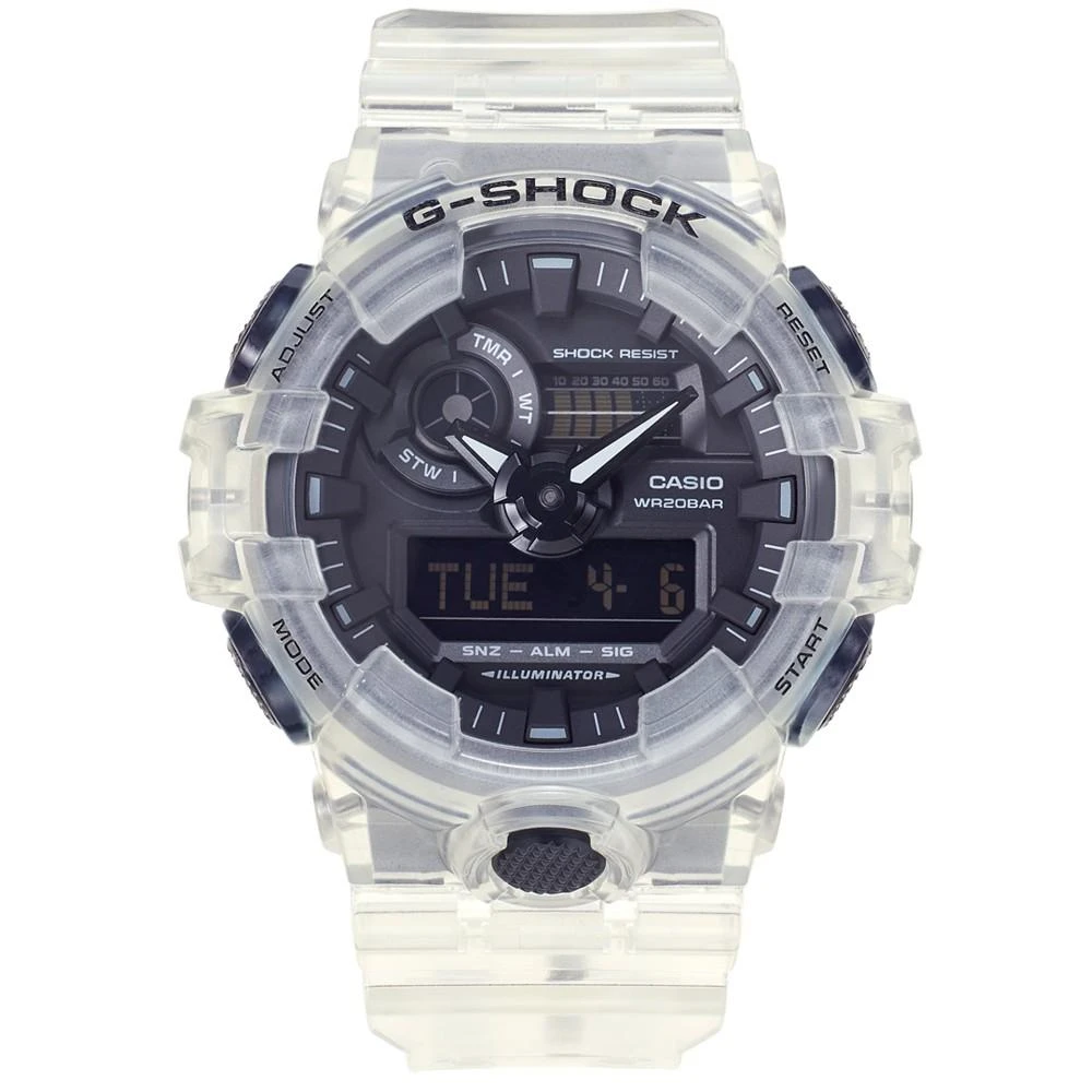 Men's Analog-Digital Clear Resin Strap Watch 53.4mm GA700SKE-7A 商品