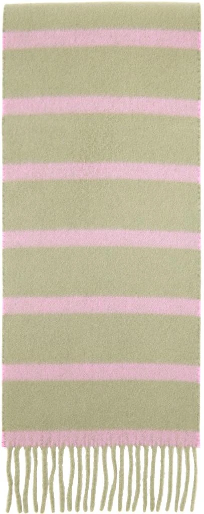 商品Acne Studios|Khaki & Pink Narrow Fringe Scarf,价格¥2162,第2张图片详细描述