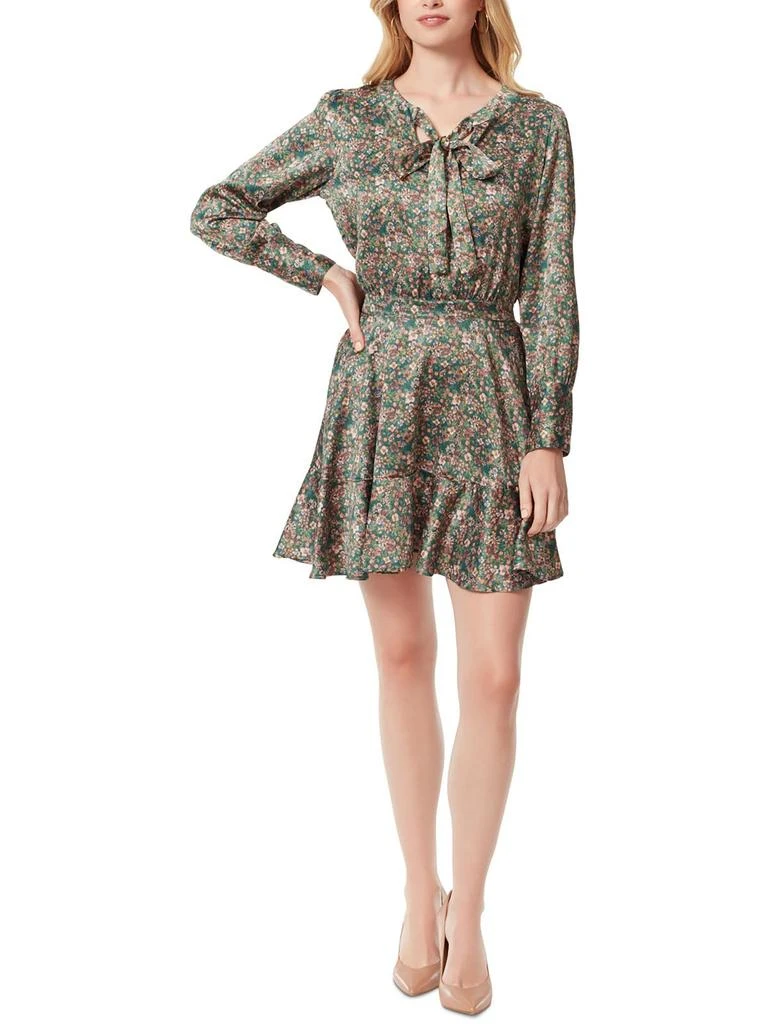 商品Jessica Simpson|Davina Womens Floral Mini Fit & Flare Dress,价格¥159,第4张图片详细描述