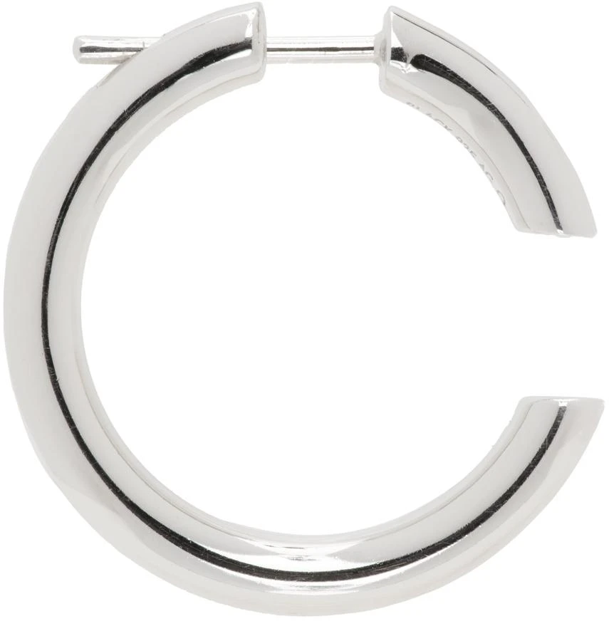 商品Maria Black|Silver Disrupted 22 Hoop Single Earring,价格¥234,第1张图片