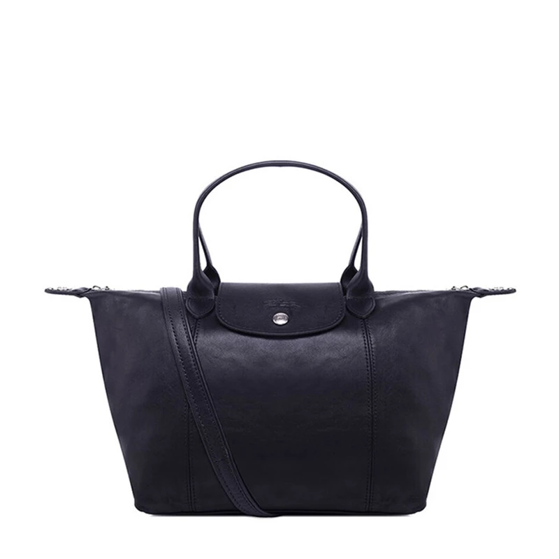 商品Longchamp|Longchamp 珑骧 黑色小羊皮女士手提包 1512737001,价格¥2988,第1张图片