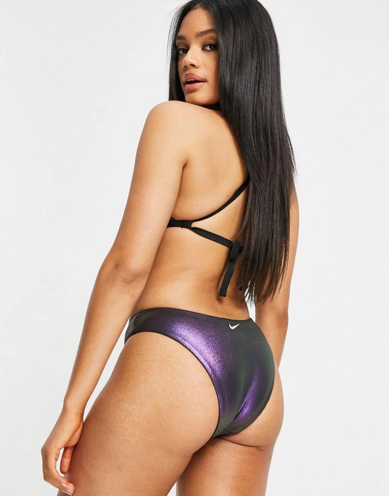商品NIKE|Nike Swimming Onyx Flash bikini bottoms in iridecent black,价格¥78,第1张图片