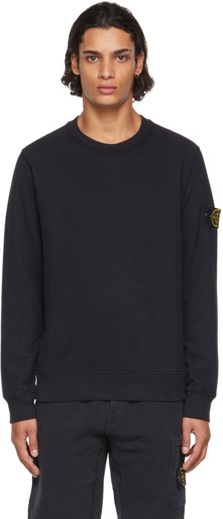 Navy Classic Crewneck Sweatshirt商品第1张图片规格展示
