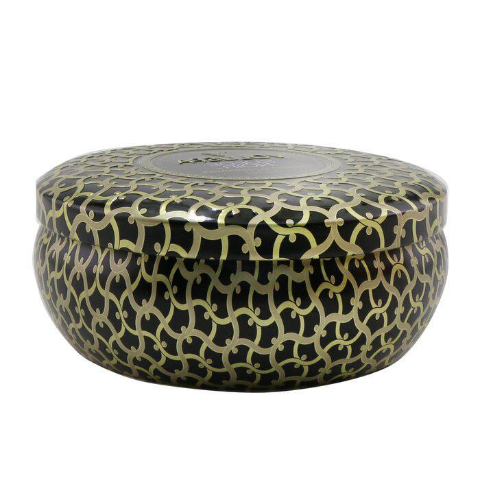 商品Voluspa|Voluspa 三烛芯装饰罐香薰蜡烛 - 黑麂皮 340g/12oz,价格¥240,第5张图片详细描述