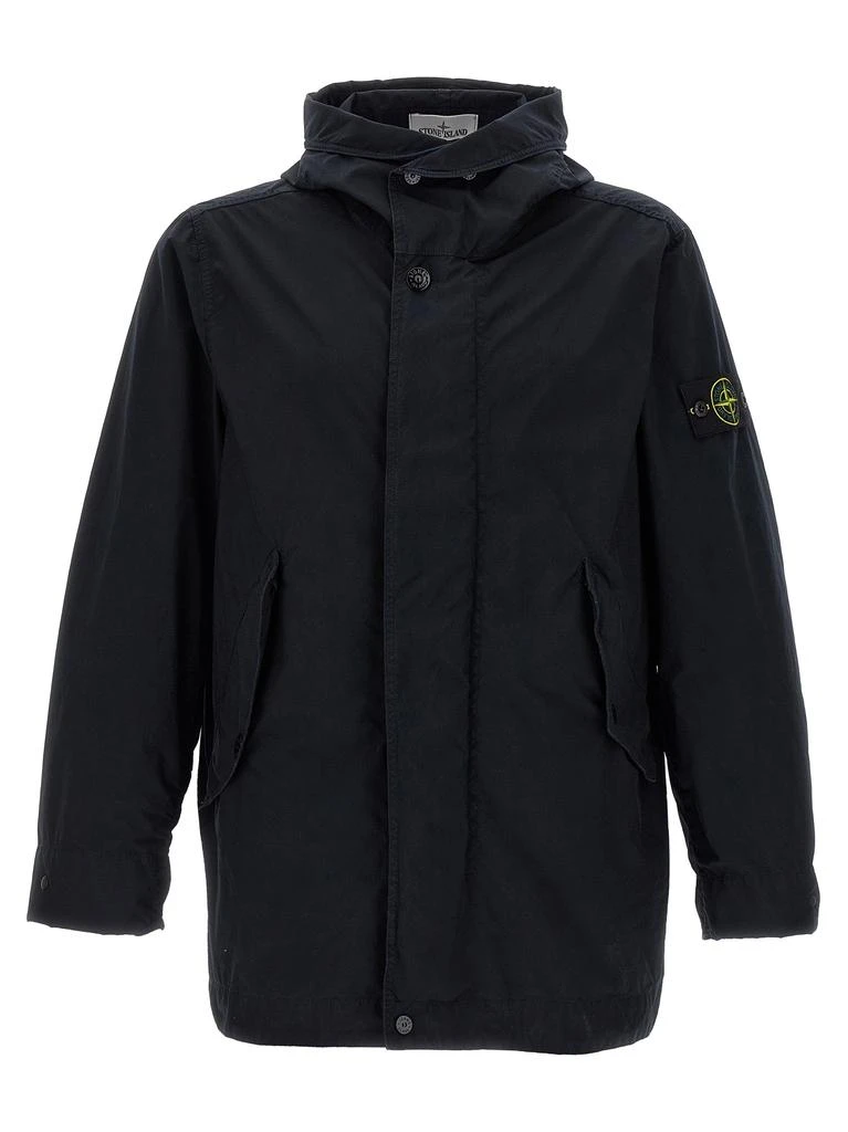 商品Stone Island|Light Compact Touch Poly-Tc Casual Jackets And Parka Blue,价格¥6249,第1张图片