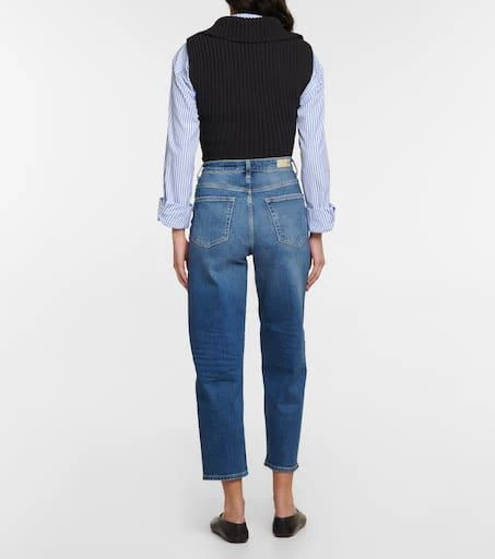 商品AG Jeans|Balloon高腰直筒牛仔裤,价格¥1103,第3张图片详细描述