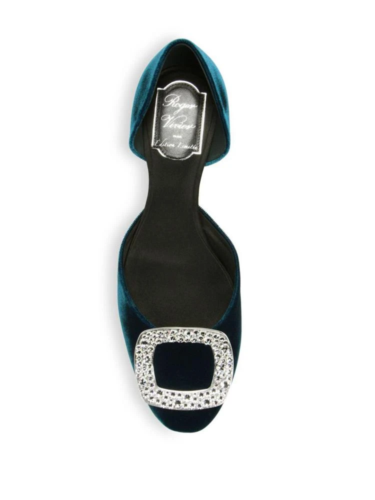 商品Roger Vivier|Swarovski Strass Embellished d'Orsay Flats,价格¥7392,第4张图片详细描述