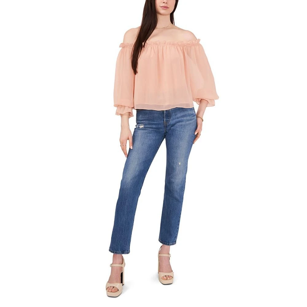 商品1. State|Women's Long Sleeve Off the Shoulder Blouse,价格¥197,第3张图片详细描述