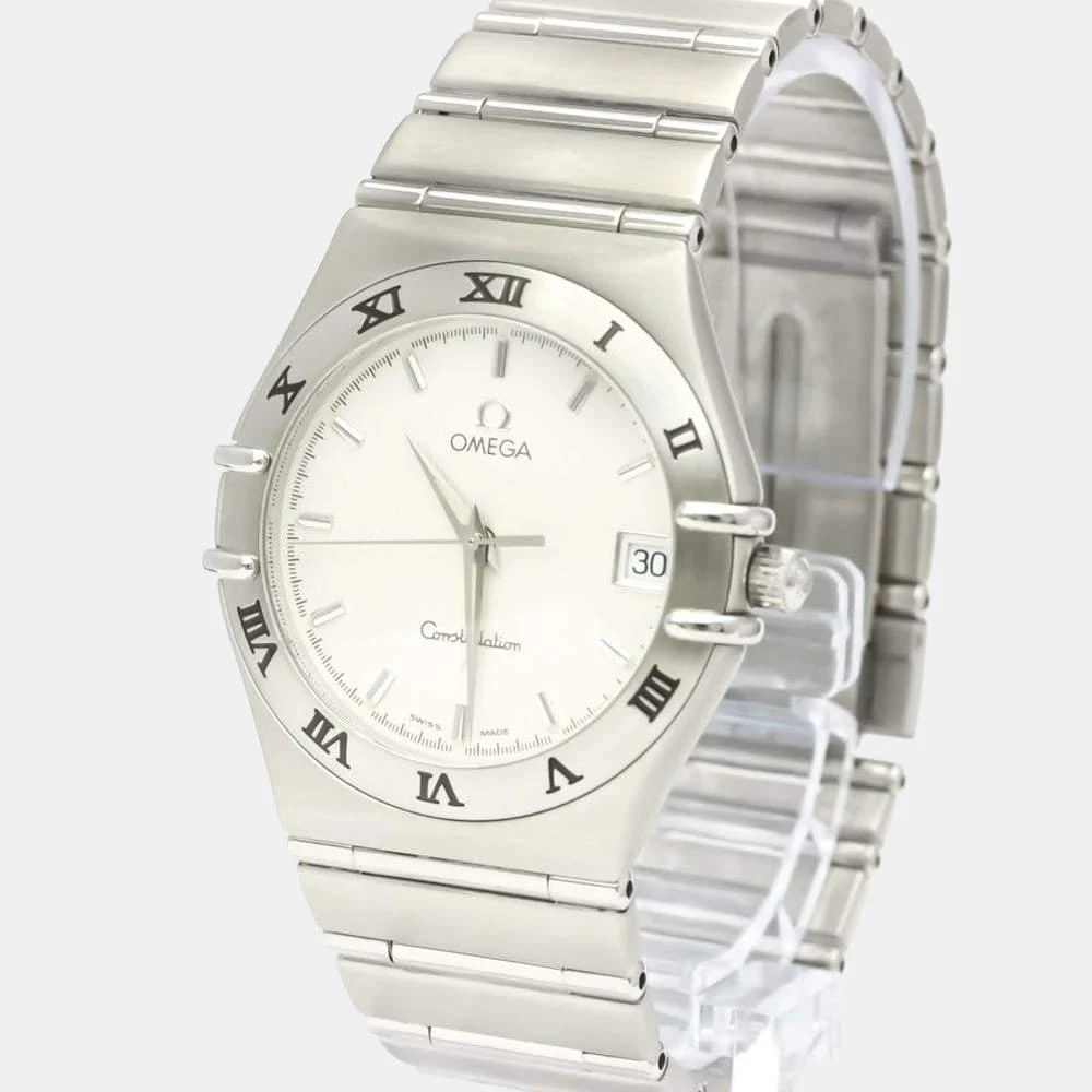 商品[二手商品] Omega|Omega Silver Stainless Steel Constellation 1512.30 Quartz Men's Wristwatch 33 mm,价格¥5088,第1张图片