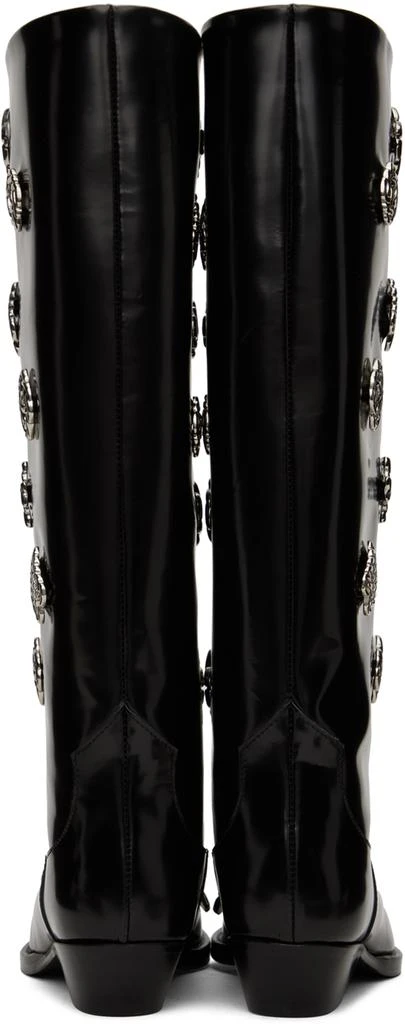 商品Toga Pulla|SSENSE Exclusive Black Embellished Boots,价格¥2698,第2张图�片详细描述