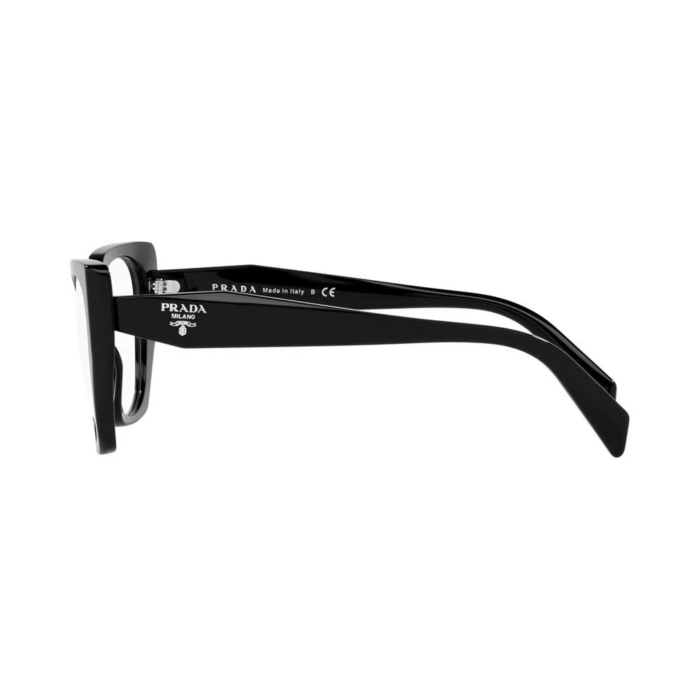 商品Prada|PR 18WVF Women's Irregular Low Bridge Fit Eyeglasses,价格¥2597,第3张图片详细描述