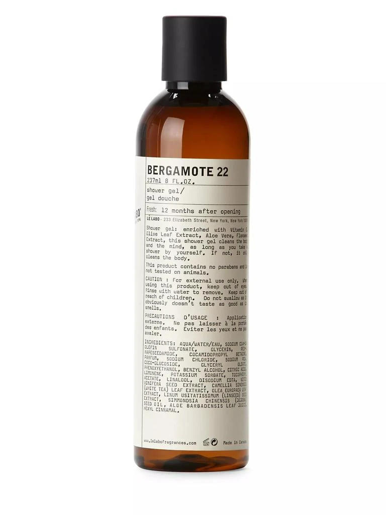 商品Le Labo|Bergamote 22 Shower Gel,价格¥486,第1张图片