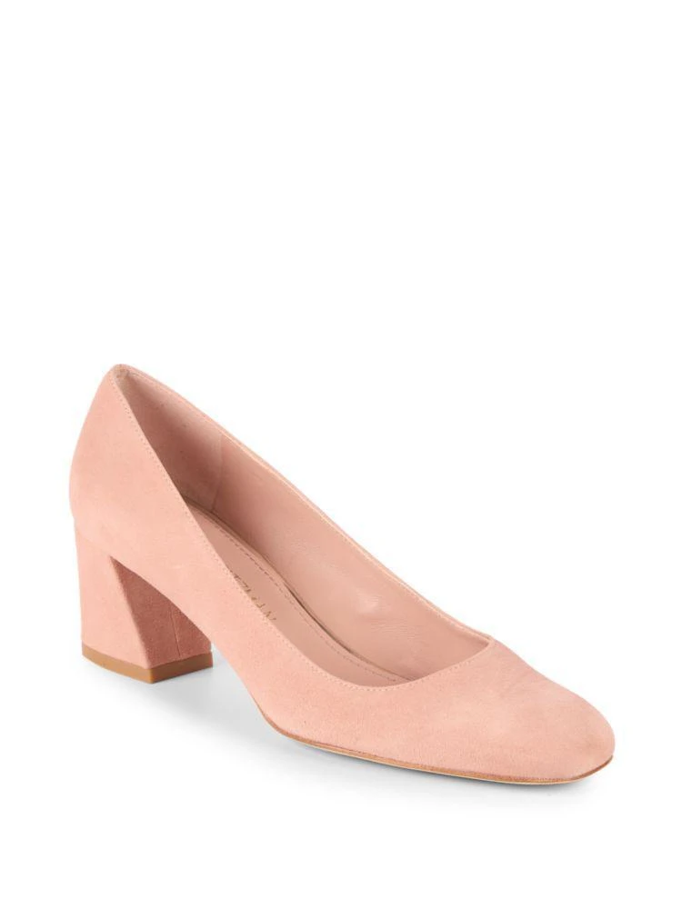 商品Stuart Weitzman|Marymid 麂皮小粗跟,价格¥2958,第1张图片