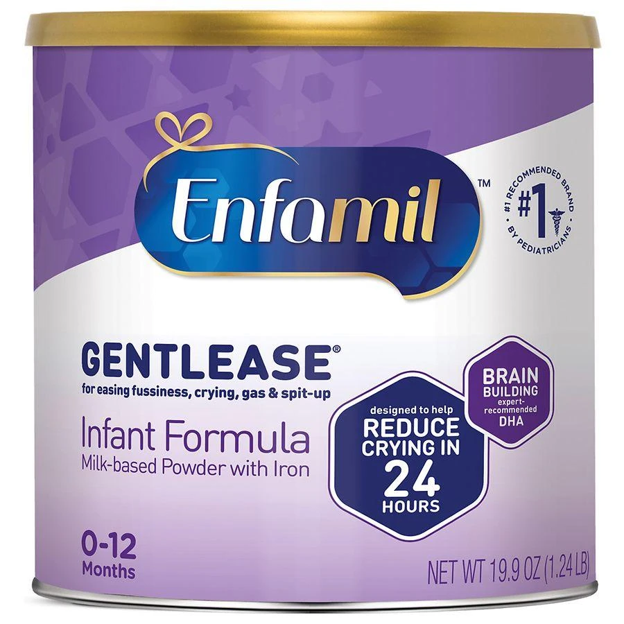 商品Enfamil|Gentlease Gentlease 亲舒初生婴儿舒缓消化不适防胀气特配奶粉1段 593g,价格¥319,第1张图片