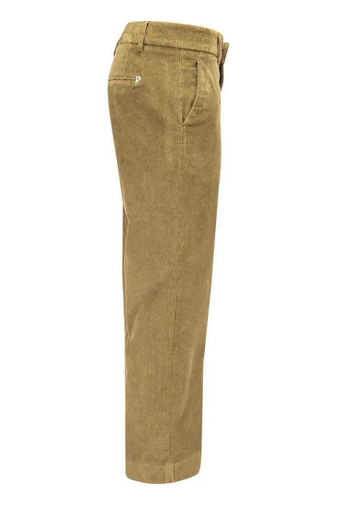 商品DONDUP|DONDUP MELI - Loose fit trousers in thousand-striped velvet,价格¥1281,第3张图片详细描述
