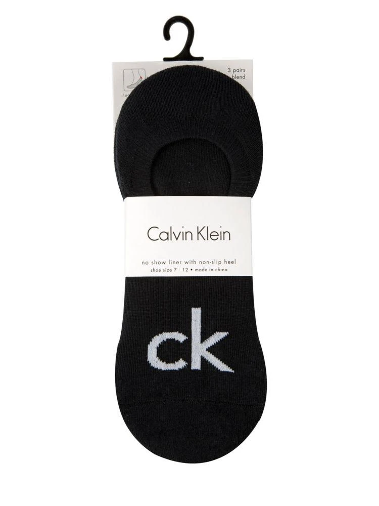 商品Calvin Klein|3-Pair Logo Liner Socks,价格¥91,第2张图片详细描述