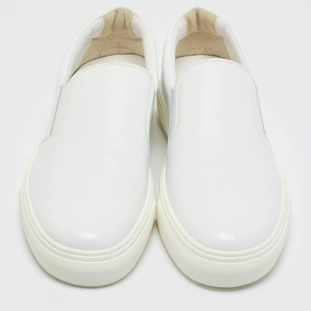 Tod’s brand new never worn slip on cassetta white leather sneaker size 10.5 TOD main image 2