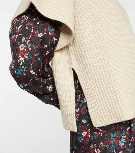 商品See by Chloé|Ruffled wool-blend knit sweater,价格¥2237,第5张图片详细描述