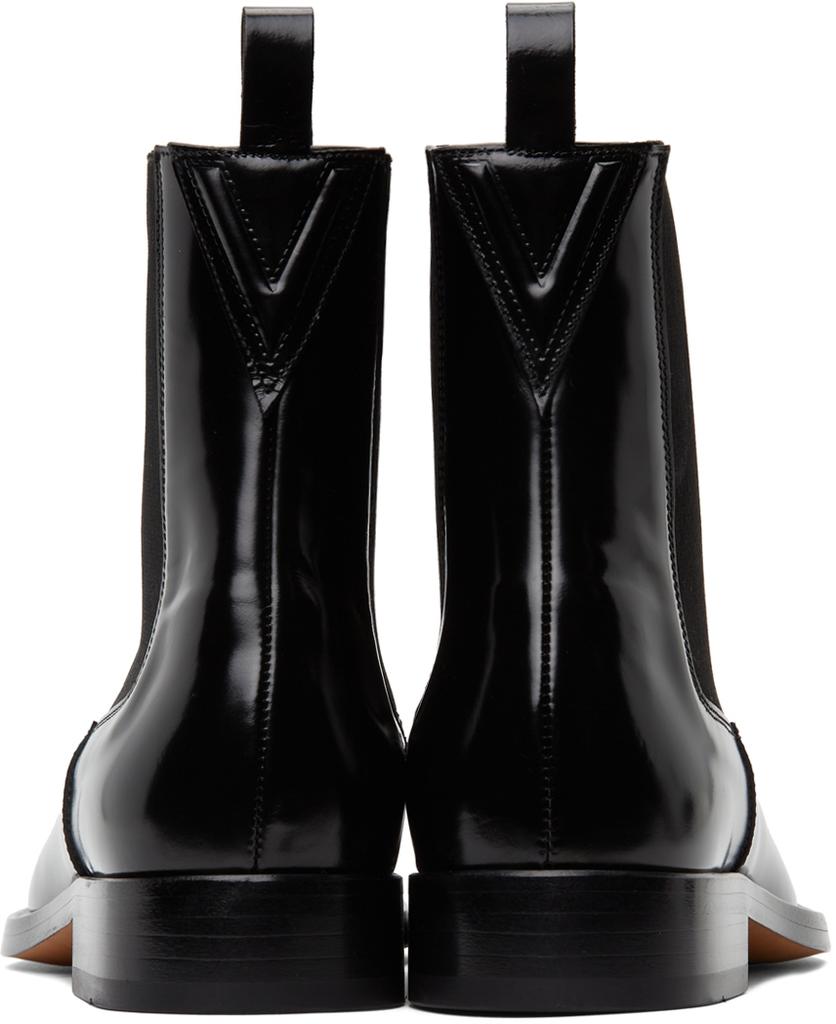 Black Polished Chelsea Boots商品第4张图片规格展示