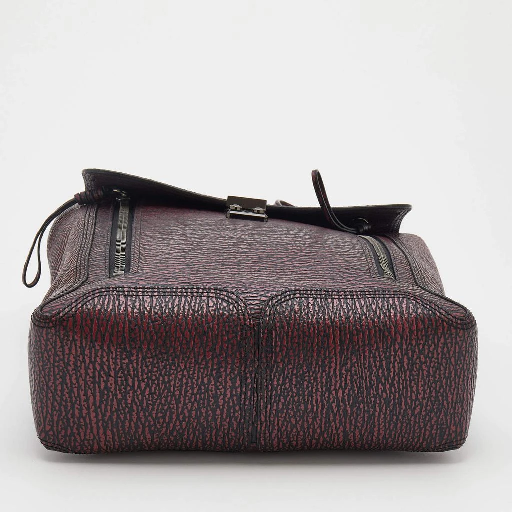 3.1 Phillip Lim Burgundy Black Textured Leather Pashli Backpack 商品