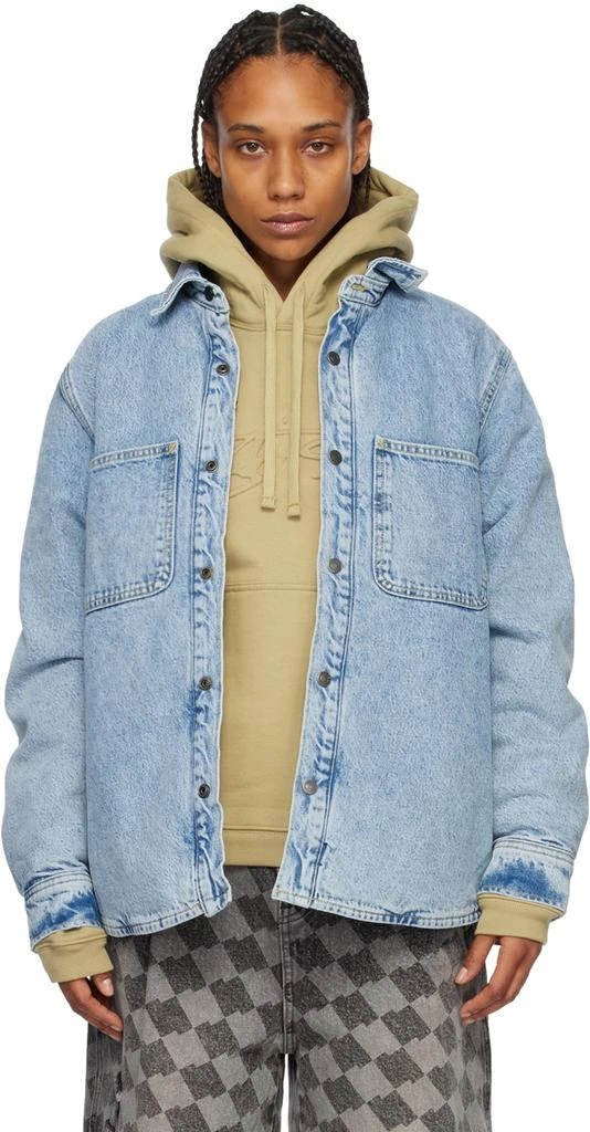 商品STUSSY|Blue Insulated Denim Shirt,价格¥627,第1张图片