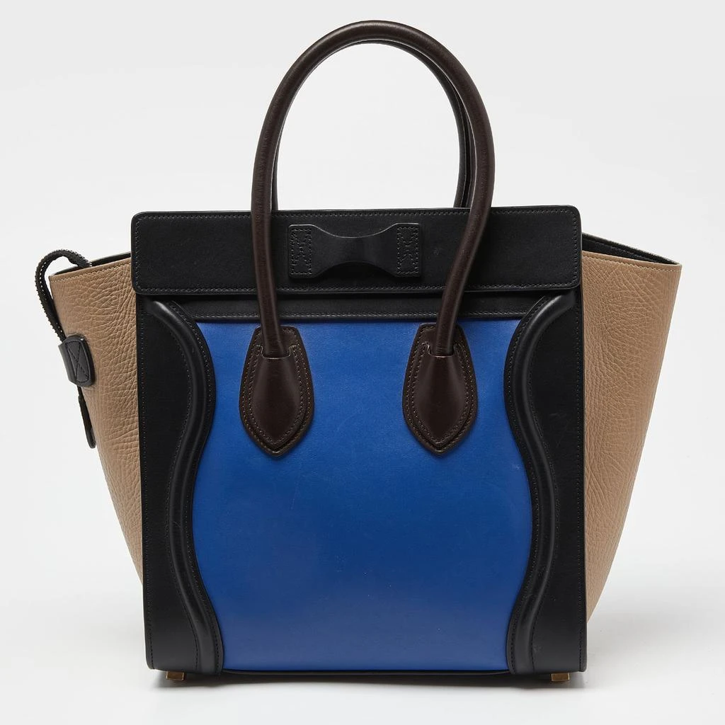 商品[二手商品] Celine|Celine Multicolor Leather Micro Luggage Tote,价格¥11180,第4张图片详细描述
