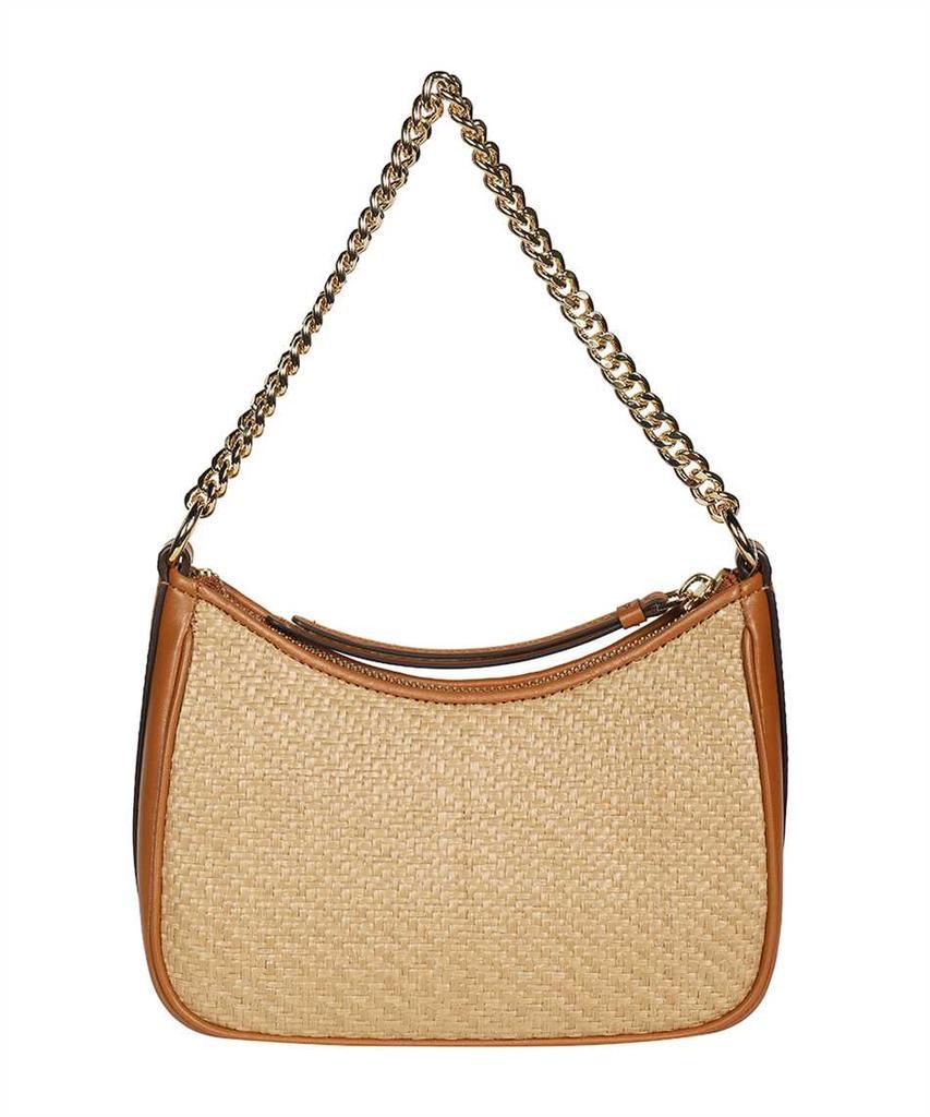 商品Michael Kors|Michael Kors JET SET CHARM SMALL LOGO EMBROIDERED STRAW SHOULDER Bag,价格¥1428,第4张图片详细描述