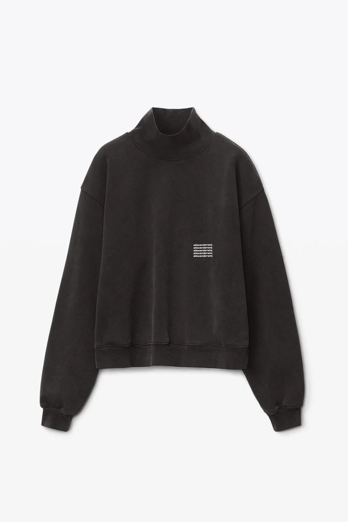 商品Alexander Wang|PULLOVER IN ACID WASH DENSE FLEECE,价格¥2623,第3张图片详细描述