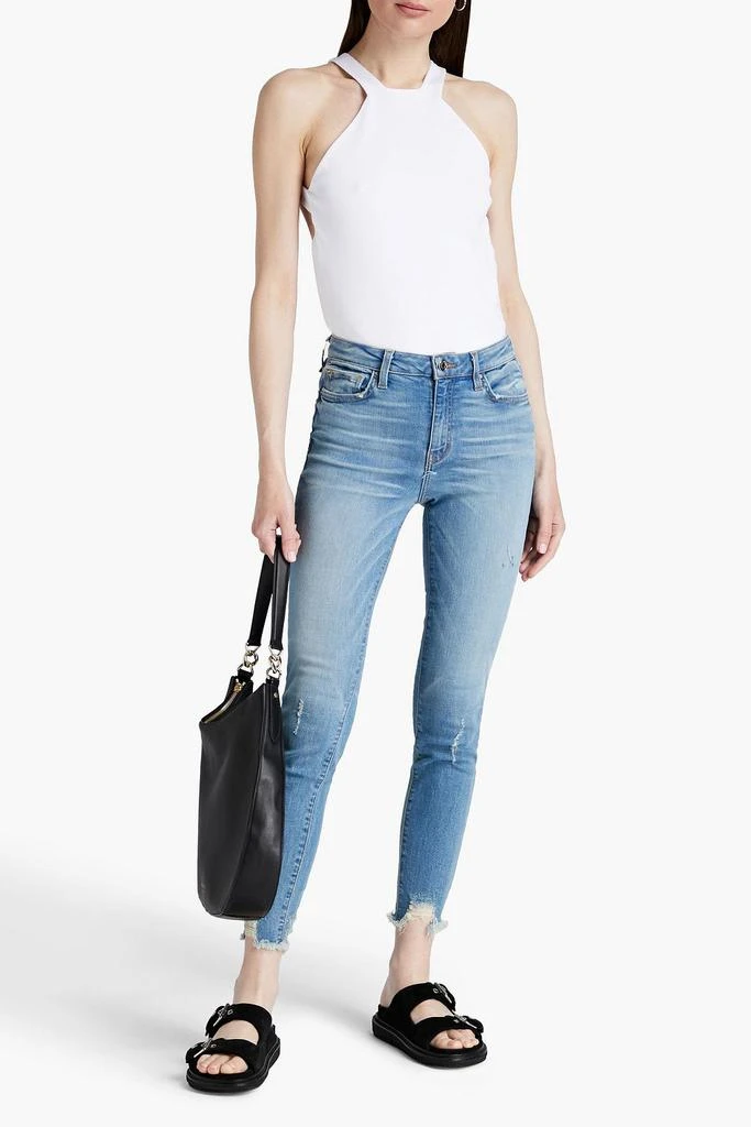 商品IRO|Nelly cropped distressed mid-rise skinny jeans,价格¥655,第2张图片详细描述