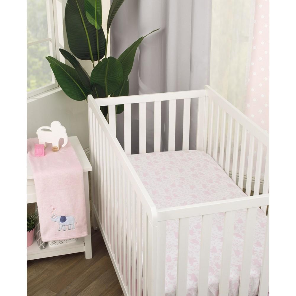 商品Macy's|Sweet Floral Elephants Super Soft Baby Blanket,价格¥324,第5张图片详细描述