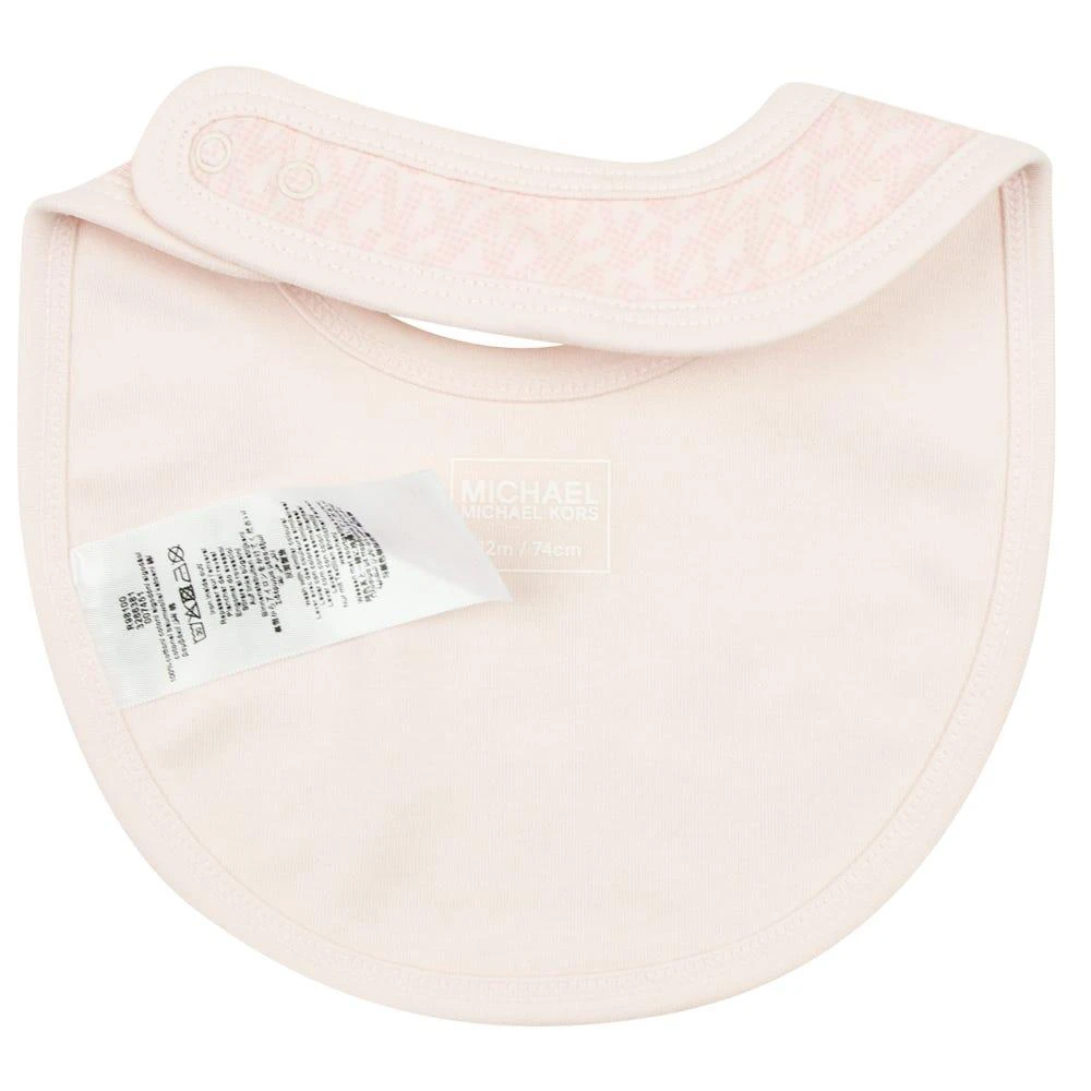 Pale Pink Repeat Logo Pattern Romper Bib & Gift Box 商品