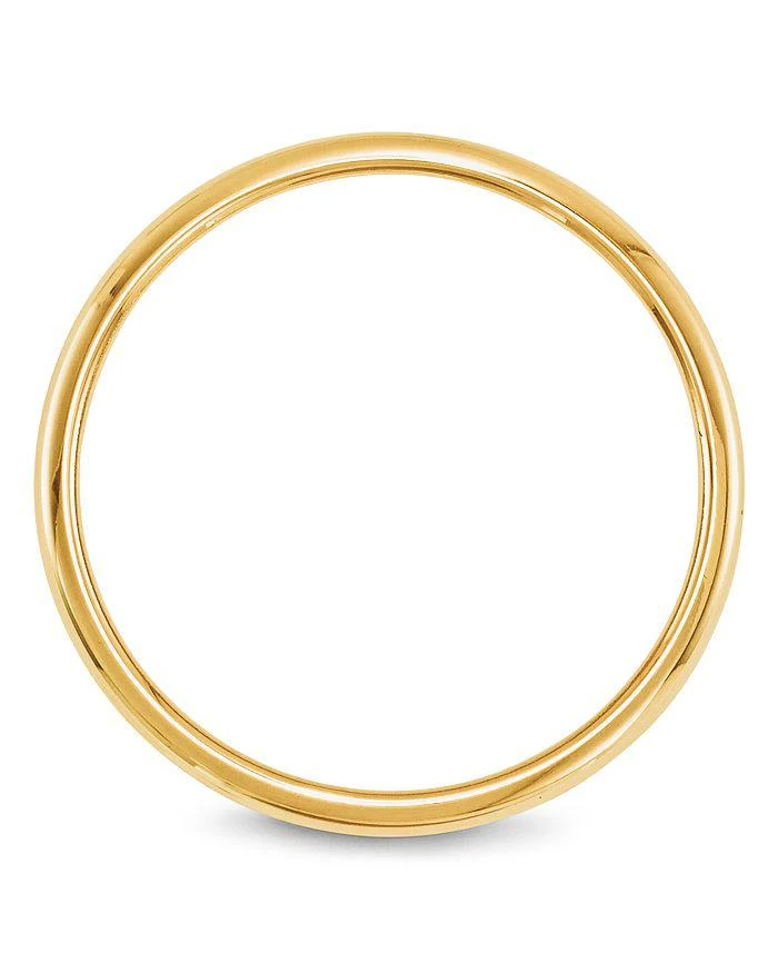 商品Bloomingdale's|Men's 2mm Half Round Band Ring in 14K Yellow Gold or 14K White Gold,价格¥3172,第3张图片详细描述
