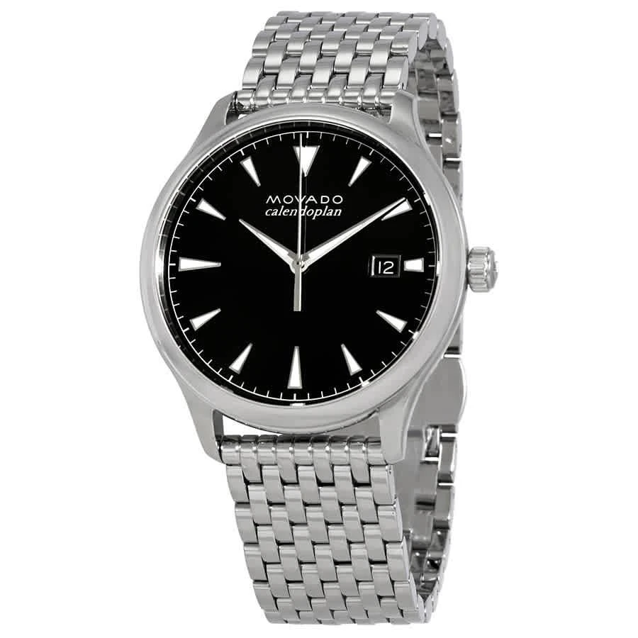 商品Movado|Movado Heritage Black Dial Mens Watch 3650012,价格¥2595,第1张图片