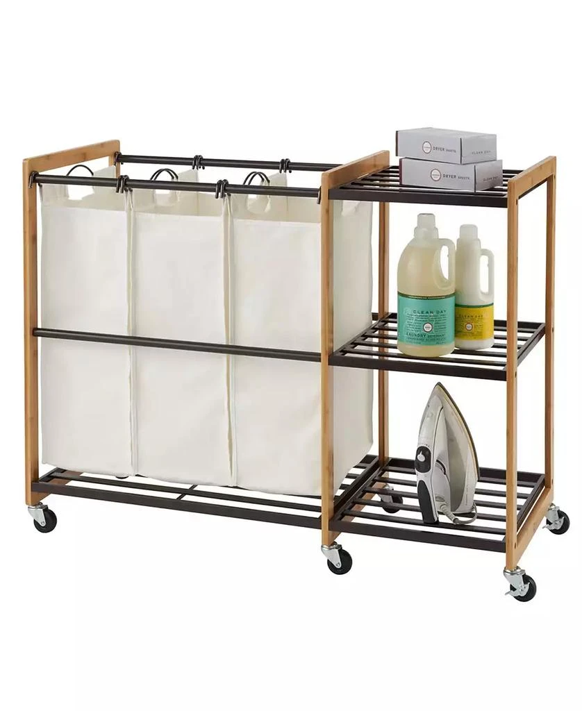 商品TRINITY|3 Bag Laundry Station with Wheels,价格¥2239,第3张图片详细描述