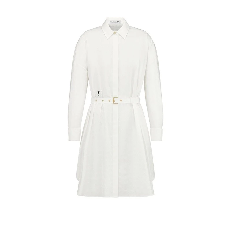 商品Dior|Dior 迪奥 女士白色棉质连衣裙,价格¥22770,第1张图片